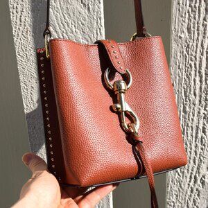 Rebecca Minkoff Megan Mini Feed Bag with Studs Acorn